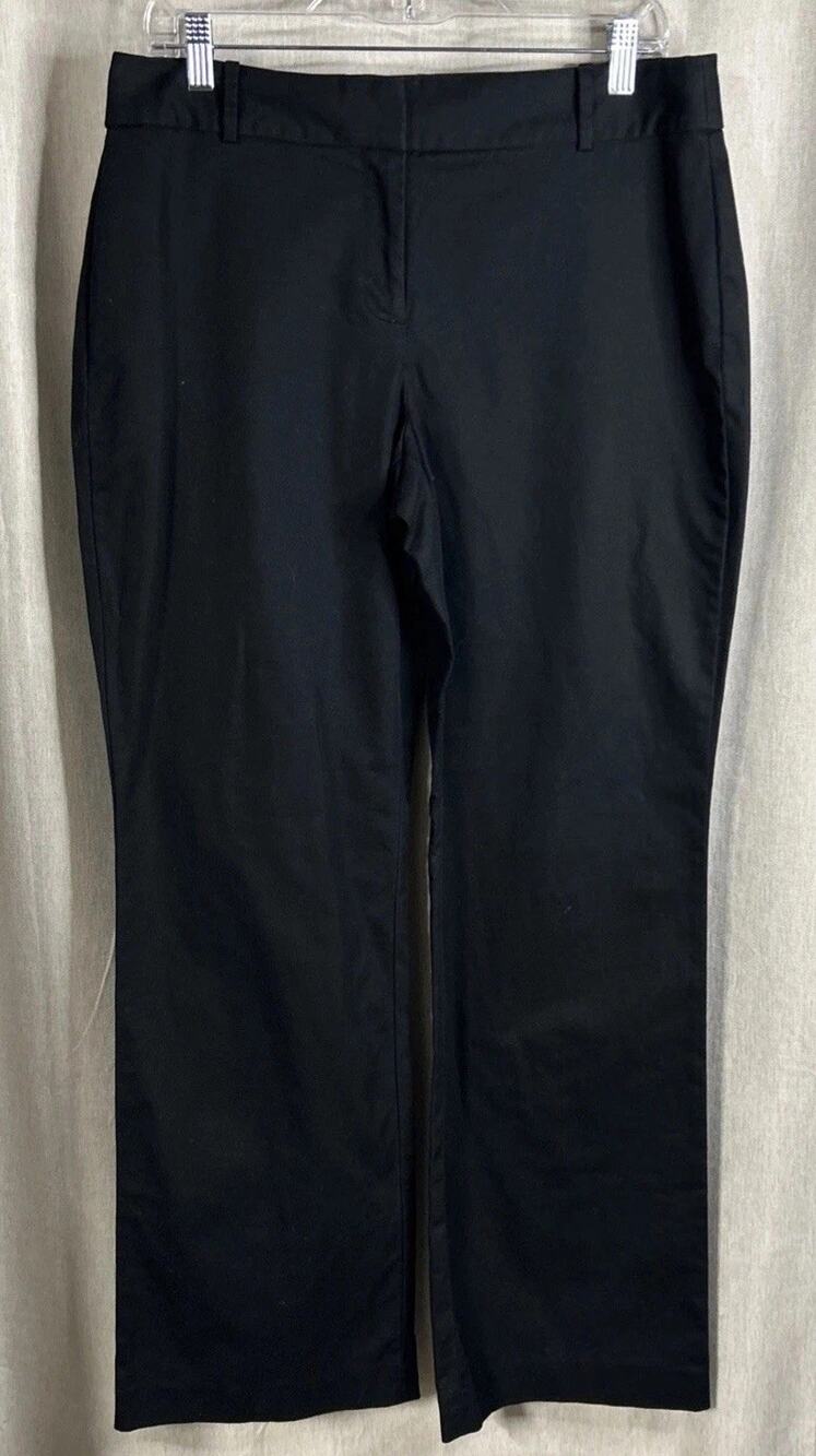 Talbots Women’s Size 10 Black Chino/Wide Leg Career Dress Pants - Curvy